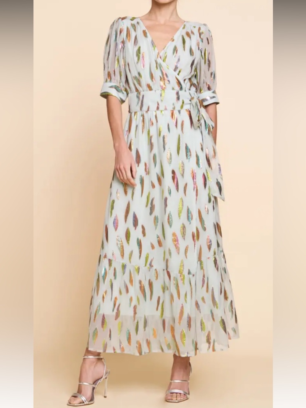 Light Mint Chiffon Maxi Dress